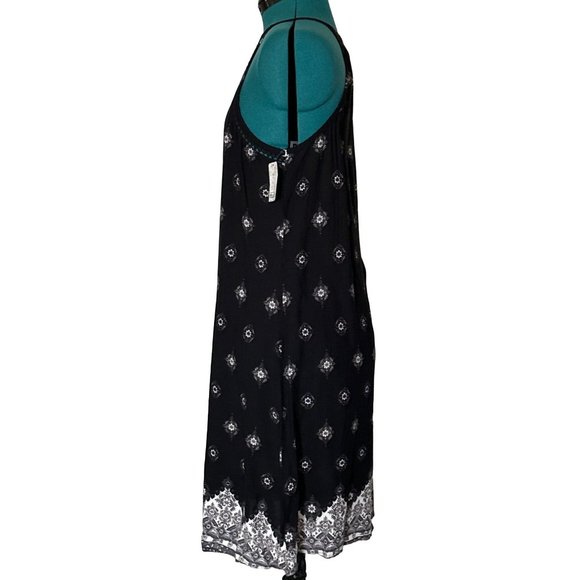 Mudd High Neck Ball Trim Swing Dress Mini/Knee Length 100% Rayon Junior Sz M-NWT - Picture 3 of 16